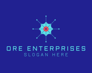 Tech Cogwheel Startup logo design