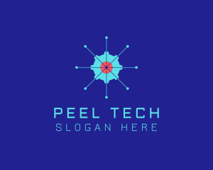 Tech Cogwheel Startup logo design