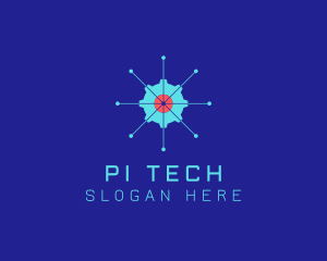 Tech Cogwheel Startup logo design