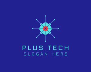 Tech Cogwheel Startup logo design