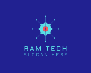 Tech Cogwheel Startup logo design