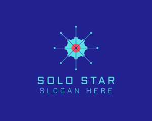 Tech Cogwheel Startup logo design