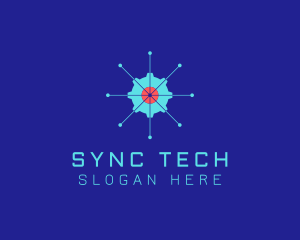 Tech Cogwheel Startup logo design