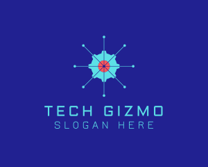 Tech Cogwheel Startup logo design