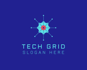 Tech Cogwheel Startup logo design