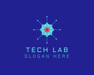 Tech Cogwheel Startup logo design