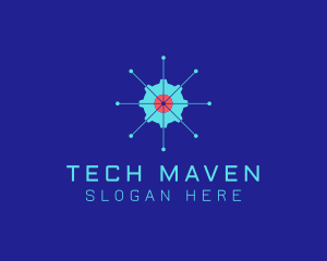 Tech Cogwheel Startup logo design