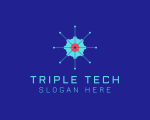 Tech Cogwheel Startup logo design