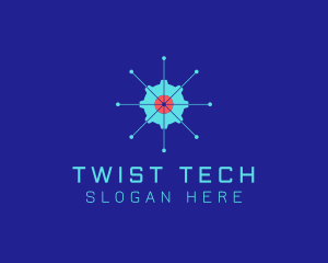 Tech Cogwheel Startup logo design