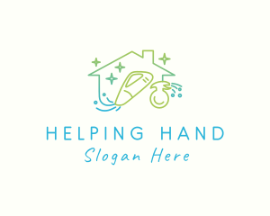 Residential Housekeeping Cleaning Logo