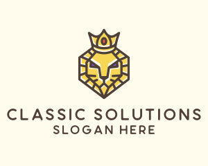 Royal Lion Head logo design