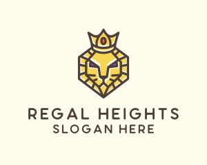 Royal Lion Head logo design