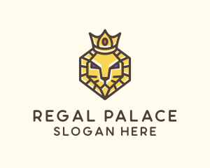 Royal Lion Head logo design