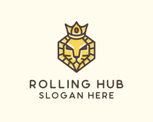 Royal Lion Head logo design