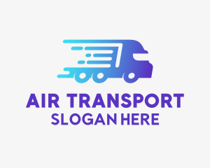 Fast Truck Logistics Courier  logo design