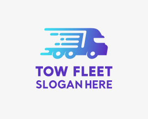 Fast Truck Logistics Courier  logo design