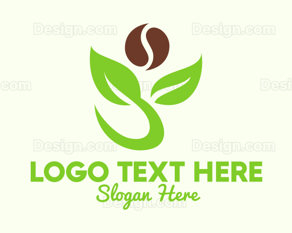 Organic Coffee Plant Logo