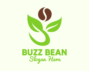 Organic Coffee Plant logo design