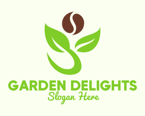 Organic Coffee Plant logo design