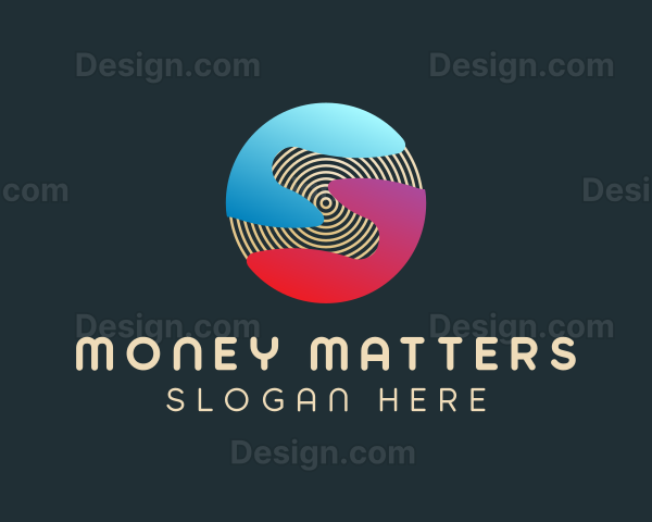 Gradient Sphere Letter S Logo