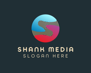 Gradient Sphere Letter S logo design