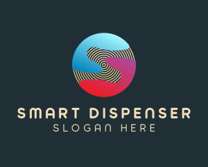 Gradient Sphere Letter S logo design