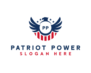 Patriot USA Wings  logo design