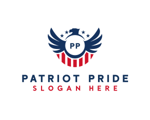 Patriot USA Wings  logo design