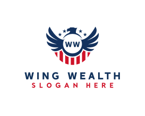 Patriot USA Wings  logo design