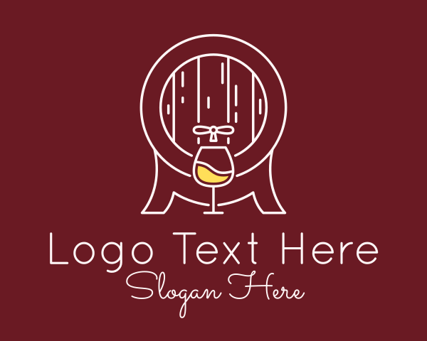 Wine Barrel logo example 1