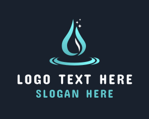 Liquid Water Droplet logo