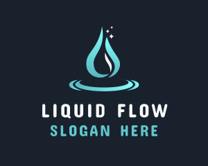 Liquid Water Droplet logo design