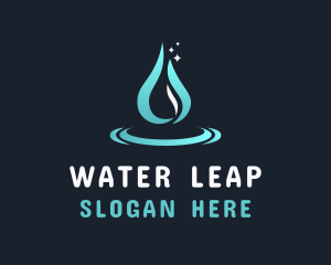 Liquid Water Droplet logo design