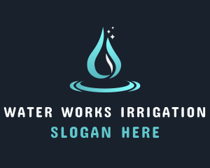 Liquid Water Droplet logo design