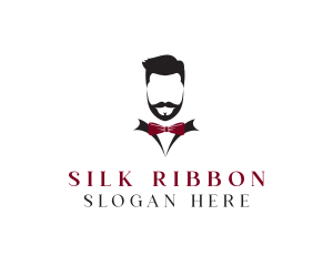 Hipster Gentleman Suit logo design