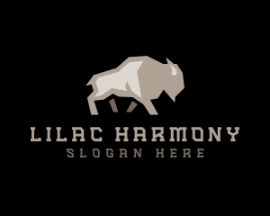 Bison Buffalo Cattle Logo