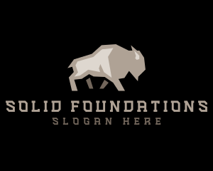 Bison Buffalo Cattle Logo