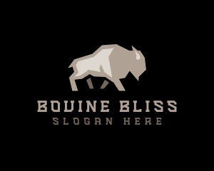 Bison Buffalo Cattle logo design