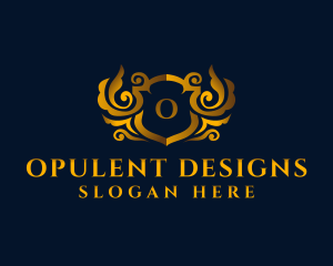 Luxury Crest Shield logo design