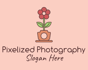 Flower Pot Photography  logo design