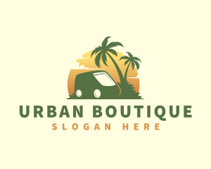 Outdoor Vacation Minivan Logo