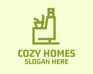 Eco Sofa Chair  logo design