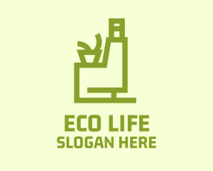 Eco Sofa Chair  logo design