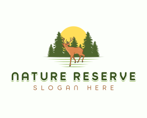 Animal Deer Nature logo design