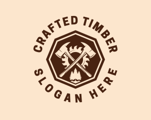 Axe Wood Workshop logo design