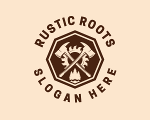 Axe Wood Workshop logo design