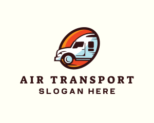 Logistics Truck Transport logo design