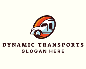 Logistics Truck Transport logo design