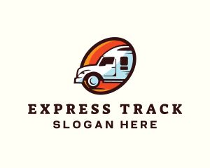 Logistics Truck Transport logo design