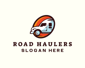 Logistics Truck Transport logo design